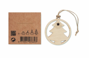 Logotrade promotional merchandise photo of: Wooden tree shape hanger
